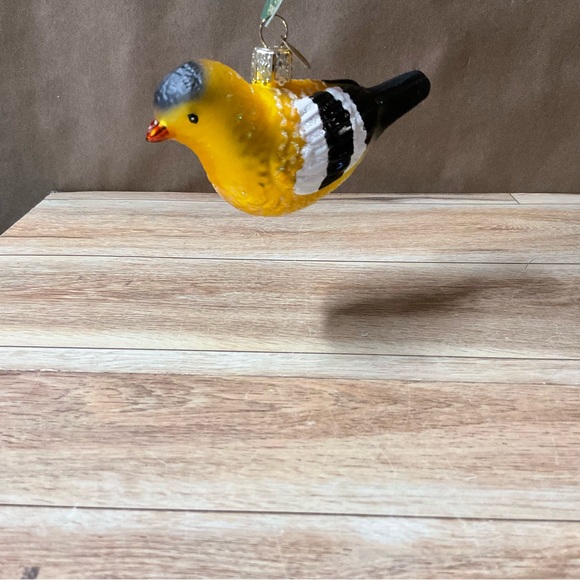 Old World Christmas American Goldfinch Tree Ornament Glass Decoration Bird Finch - Picture 1 of 9